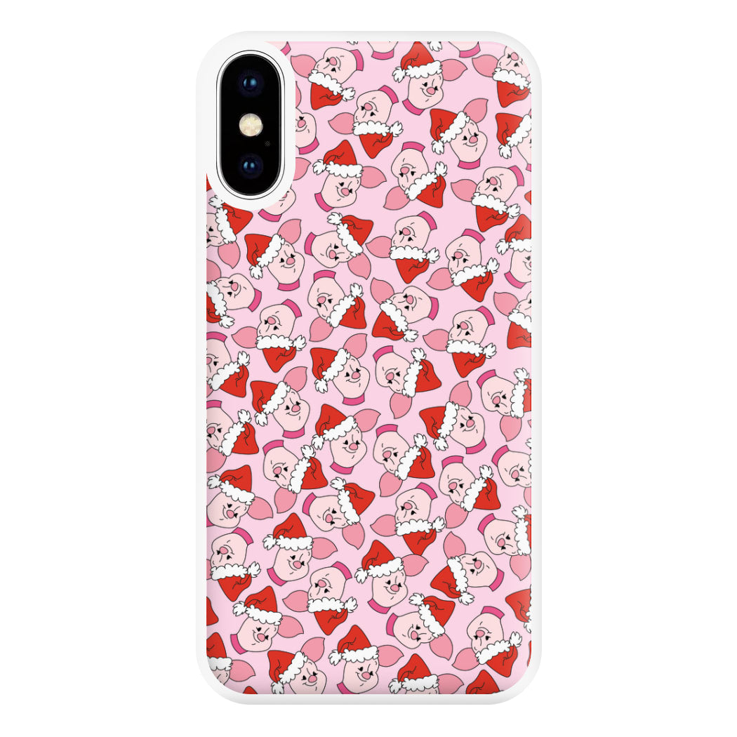 Pig Pattern Christmas Phone Case for iPhone XS Max