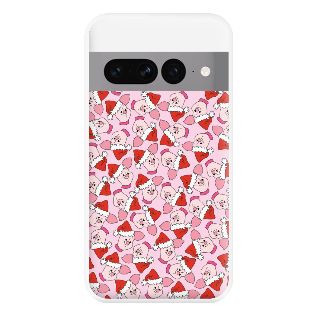 Pig Pattern Christmas Phone Case for Google Pixel 7 Pro