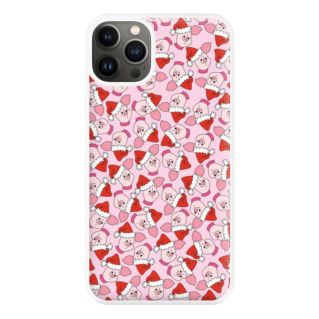 Pig Pattern Christmas Phone Case for iPhone 13