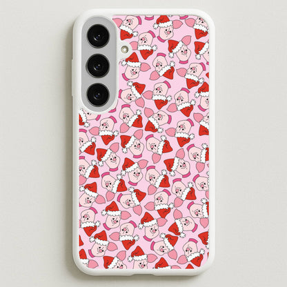 Pig Pattern Christmas Phone Case for Galaxy S25FE
