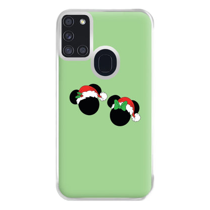 Festive Mice Christmas Phone Case for Galaxy A21s