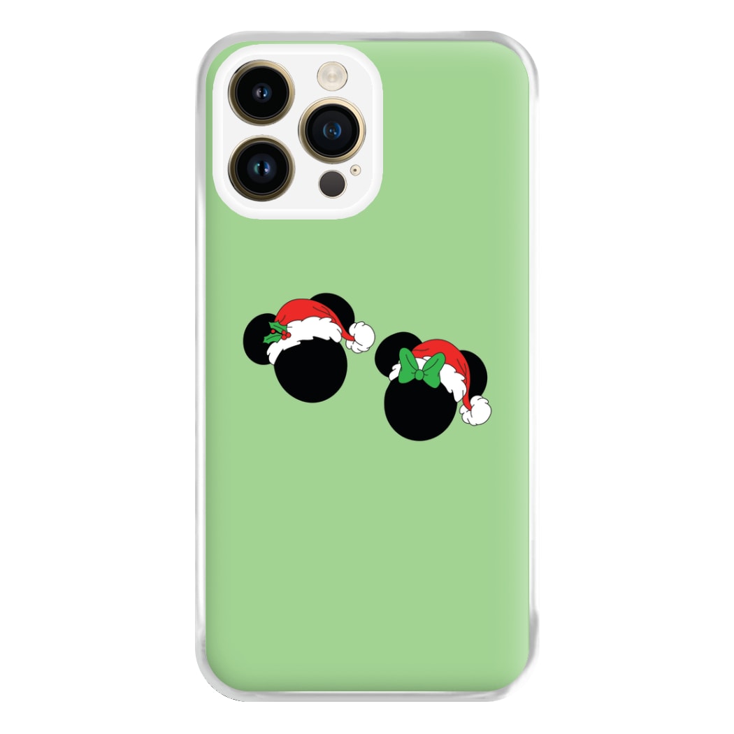 Festive Mice Christmas Phone Case for iPhone 14 Pro Max