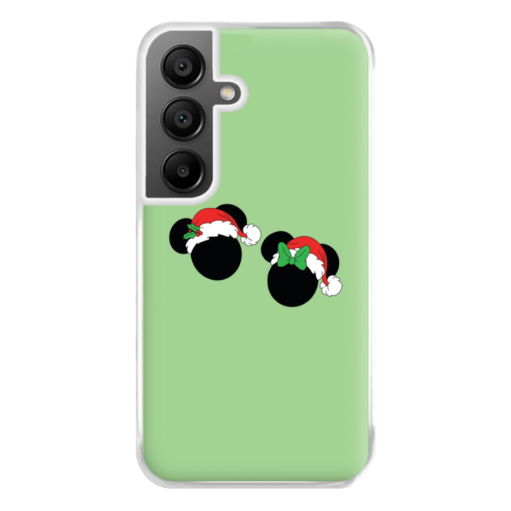 Festive Mice Christmas Phone Case for Galaxy A55