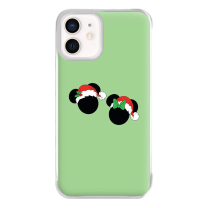 Festive Mice Christmas Phone Case for iPhone 13 Mini