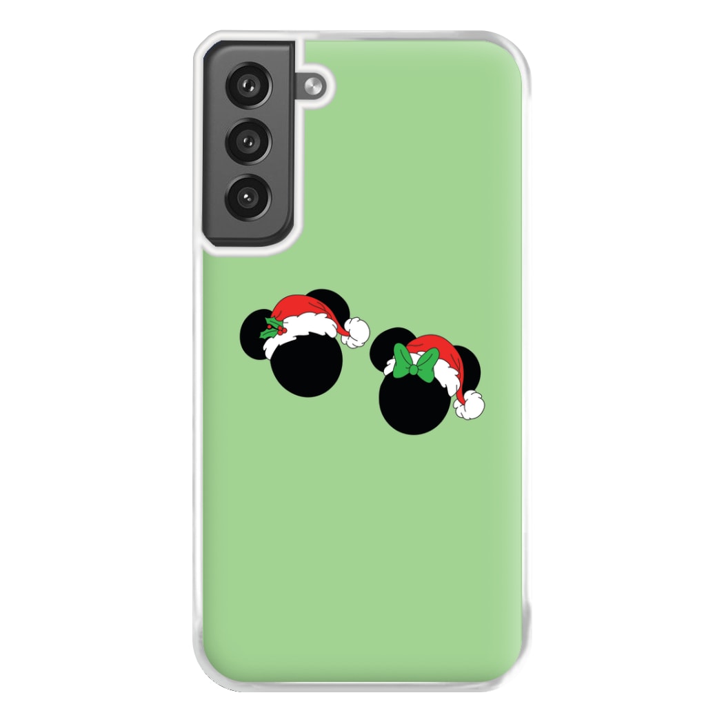 Festive Mice Christmas Phone Case for Galaxy S21FE