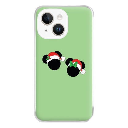 Festive Mice Christmas Phone Case for iPhone 14 Plus