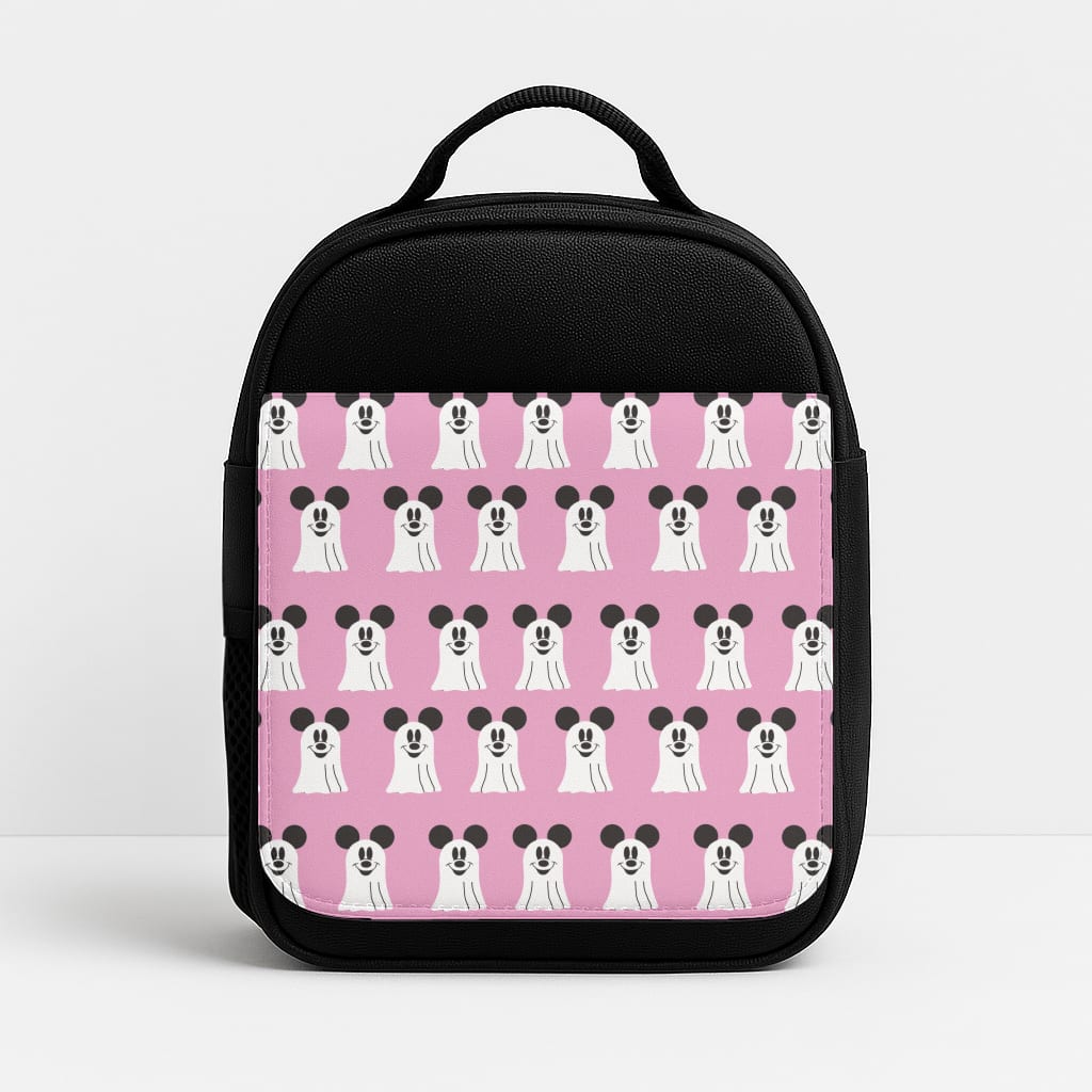 Mouse Ghost Pattern Halloween Insulated Lunchbox