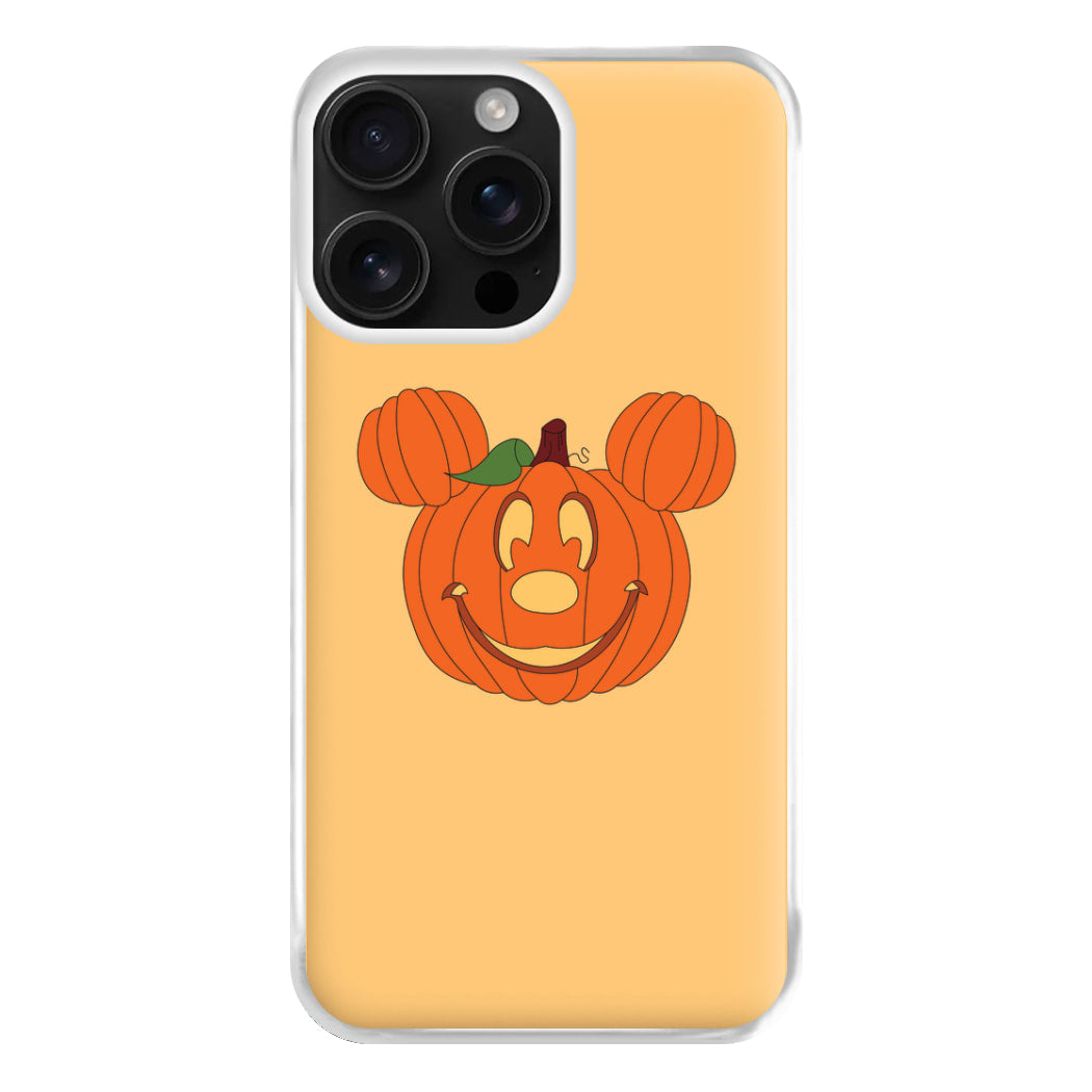 Mouse Pumpkin Halloween Phone Case for iPhone 16 Pro Max