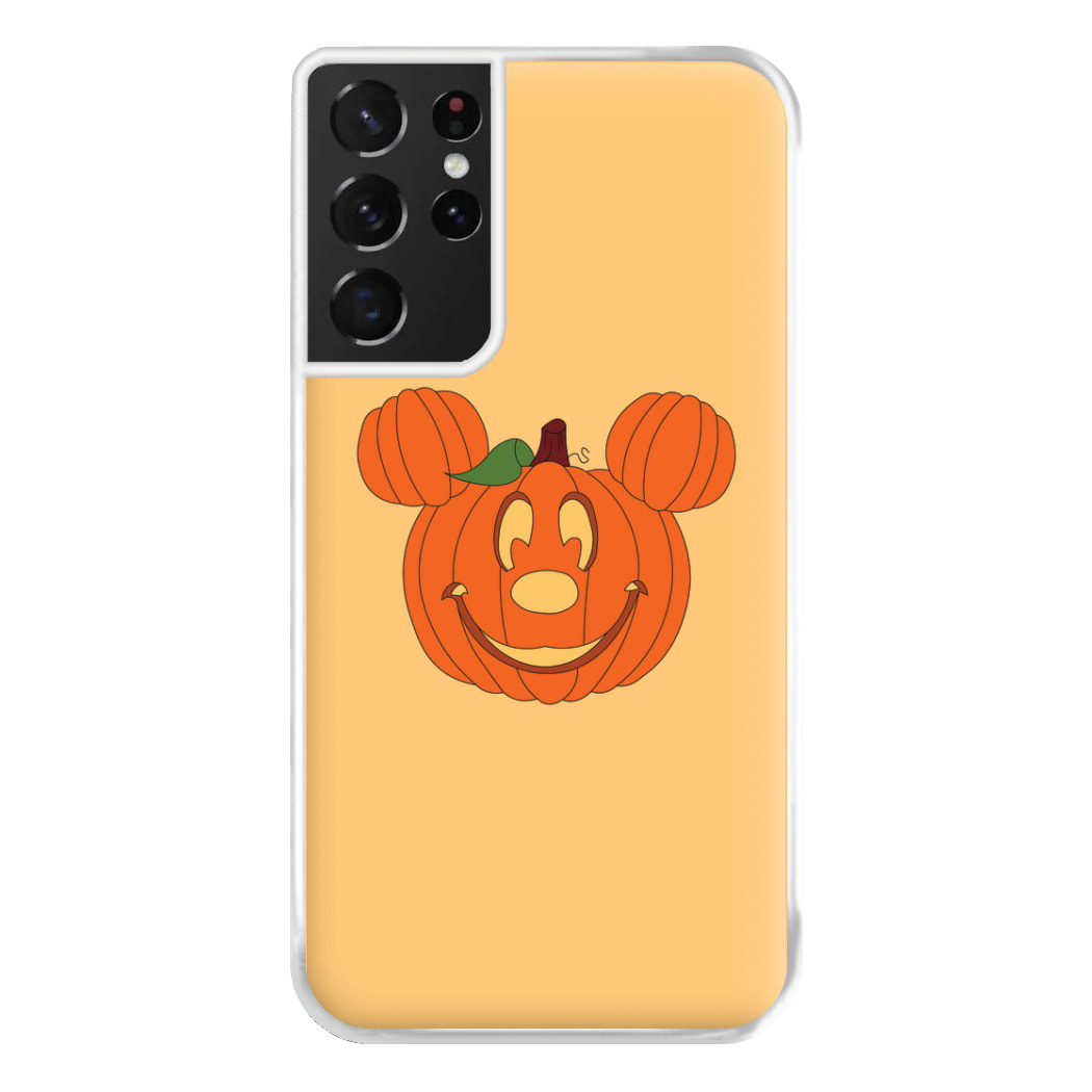 Mouse Pumpkin Halloween Phone Case for Galaxy S21 Ultra