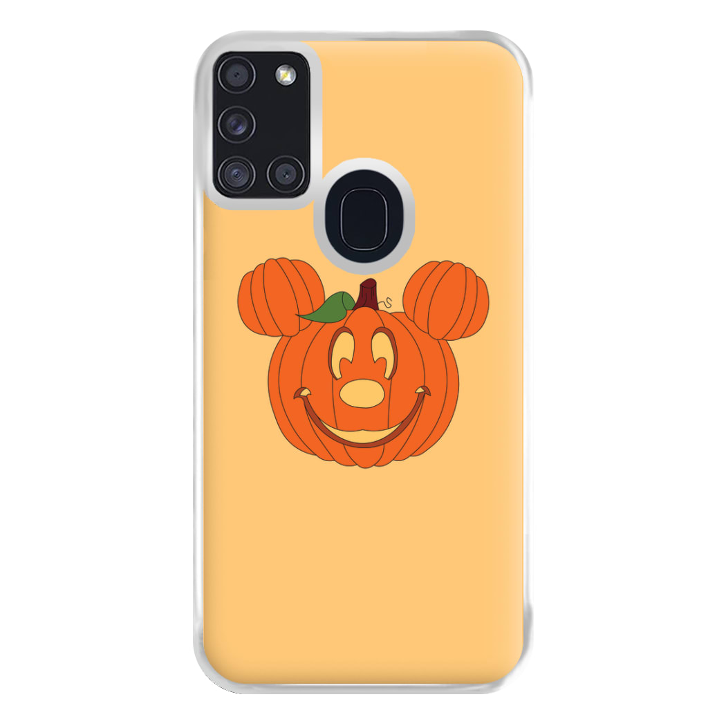 Mouse Pumpkin Halloween Phone Case for Galaxy A21s