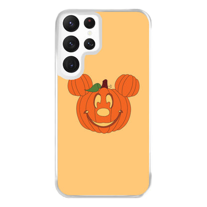 Mouse Pumpkin Halloween Phone Case for Galaxy S22 Ultra