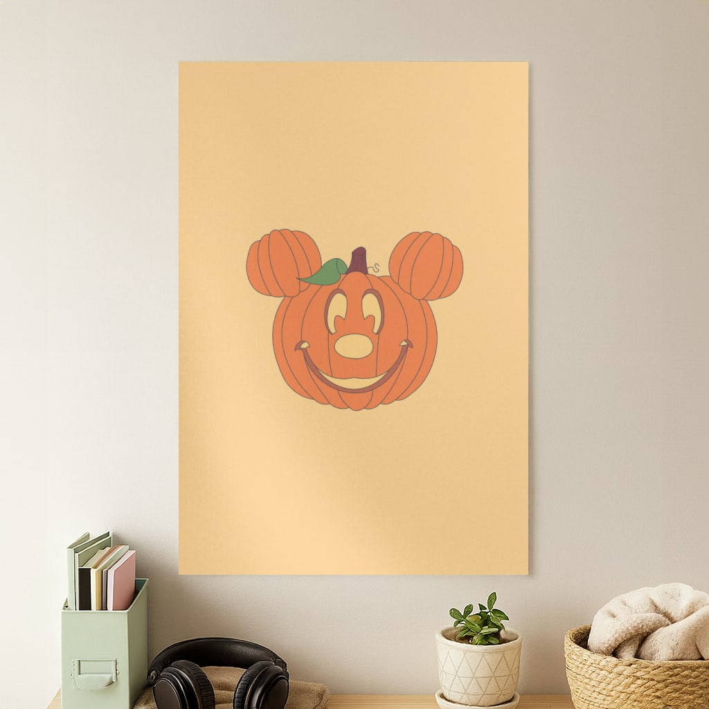 Mouse Pumpkin Halloween Poster