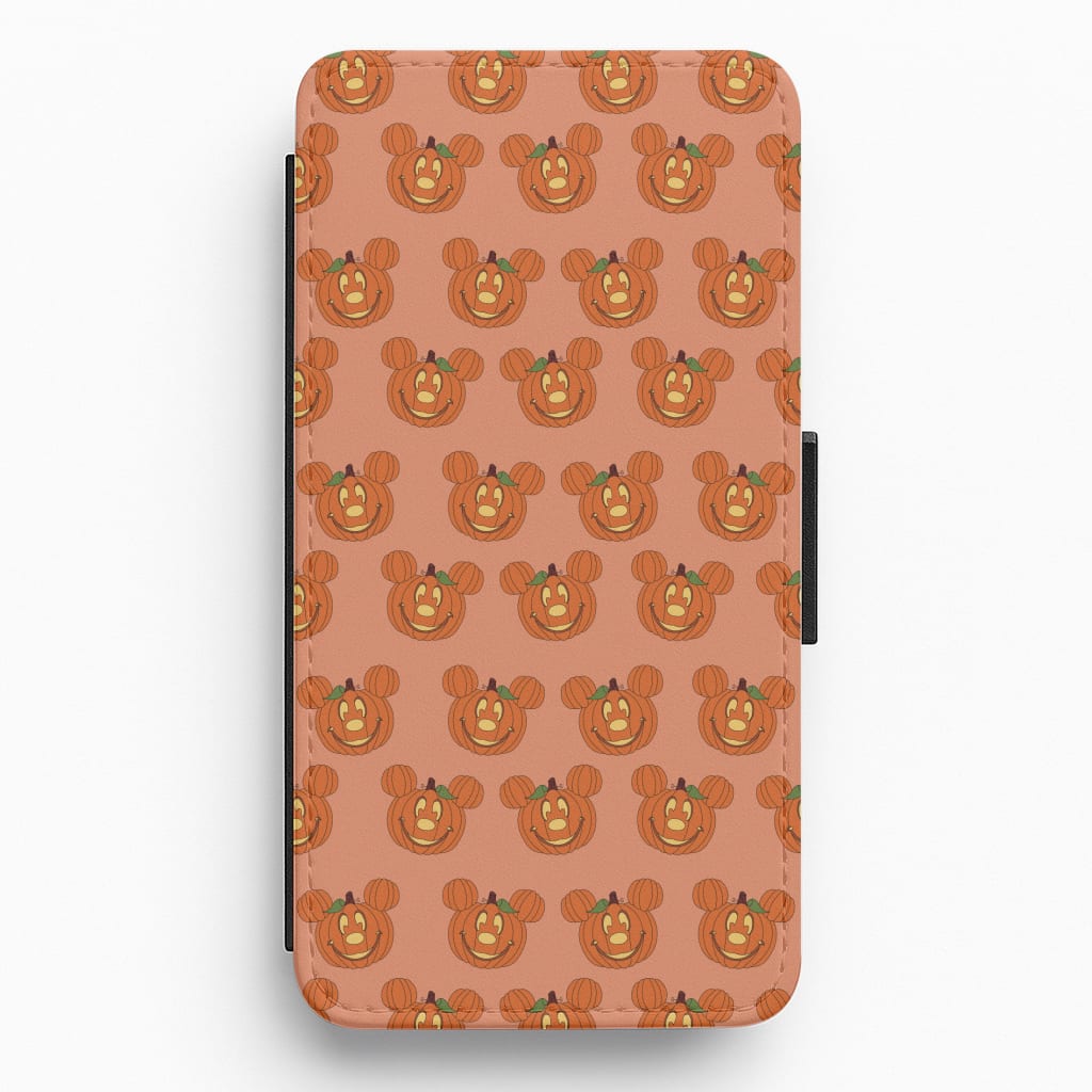 Mouse Pumpkin Pattern Halloween Flip / Wallet Phone Case