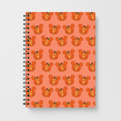 Mouse Pumpkin Pattern Halloween Notebook