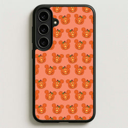 Mouse Pumpkin Pattern Halloween Phone Case for Galaxy S25FE