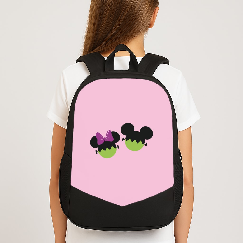 Frankenstein Mice Halloween Large School Bag