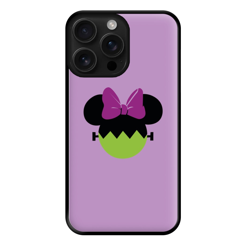 Frankenstein Girl Mouse Halloween Phone Case for iPhone 16 Pro Max