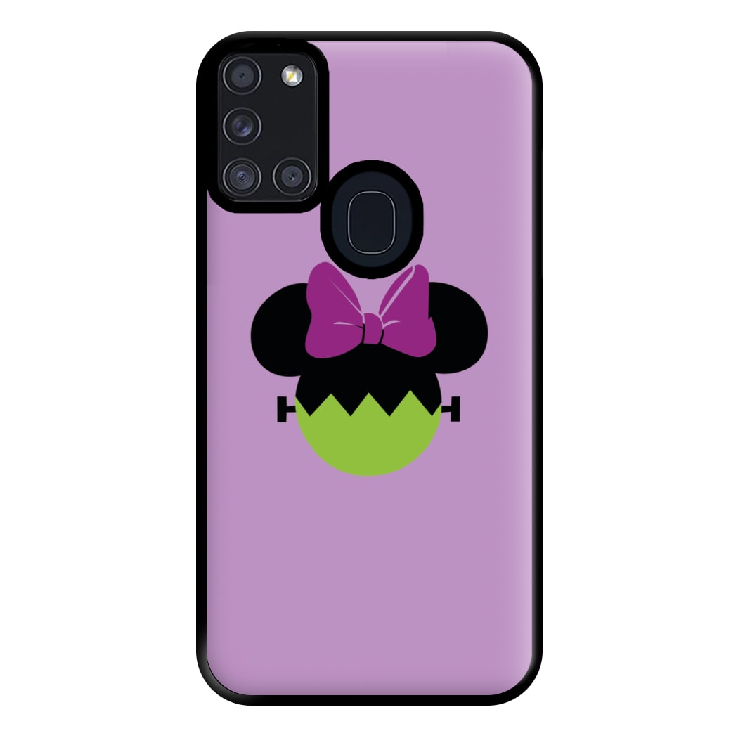 Frankenstein Girl Mouse Halloween Phone Case for Galaxy A21s