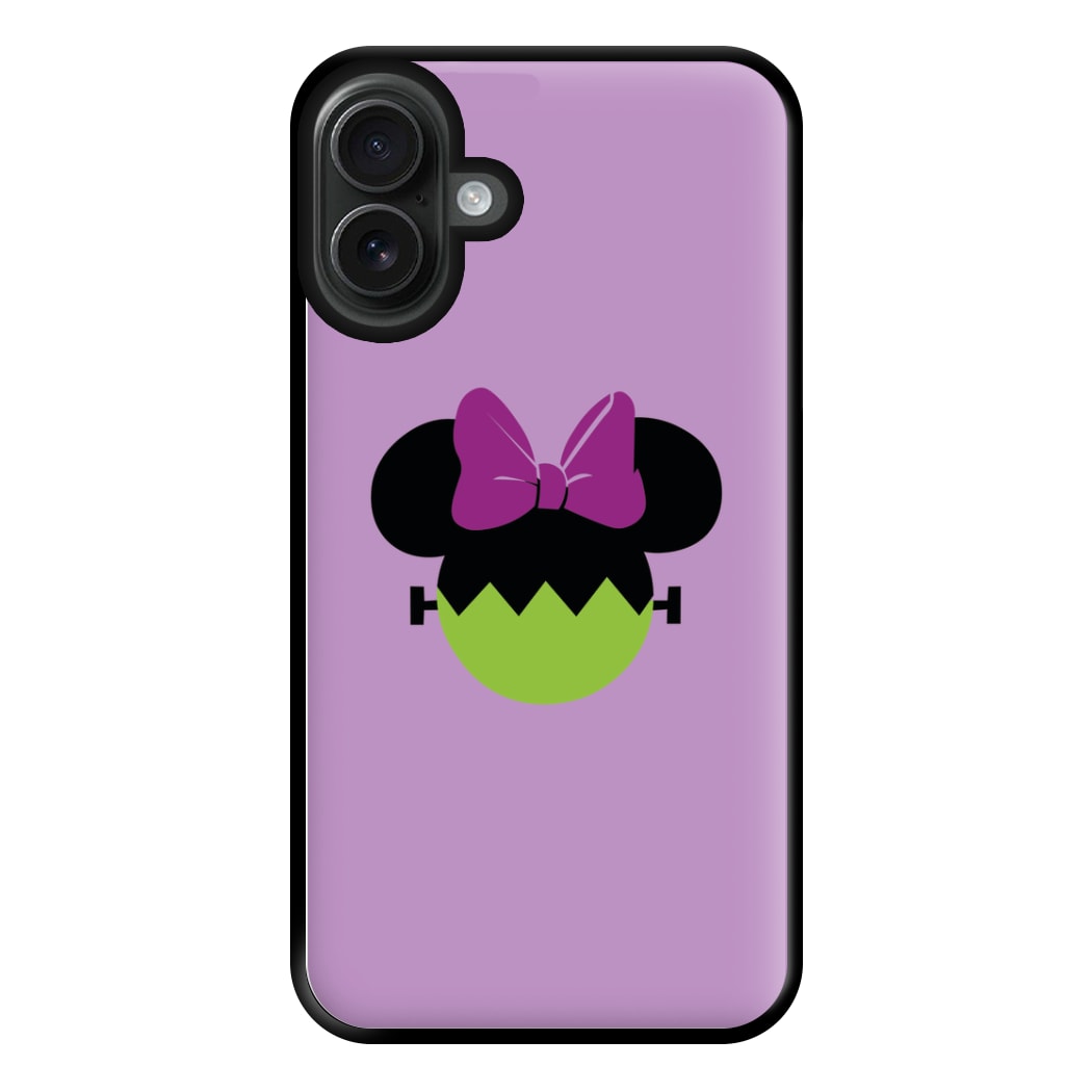 Frankenstein Girl Mouse Halloween Phone Case for iPhone 16 Plus