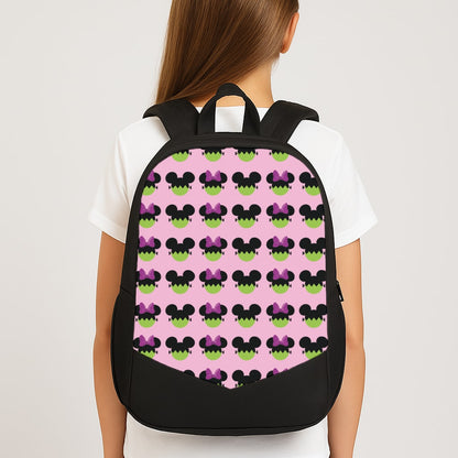 Frankenstein Mice Pattern Halloween Large School Bag