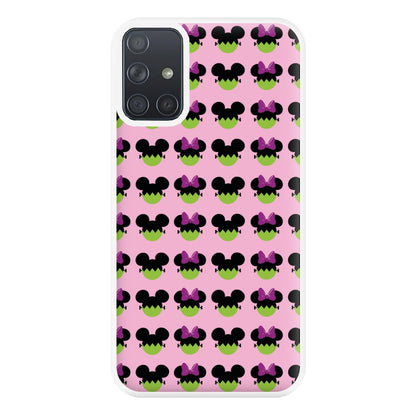 Frankenstein Mice Pattern Halloween Phone Case for Galaxy A71