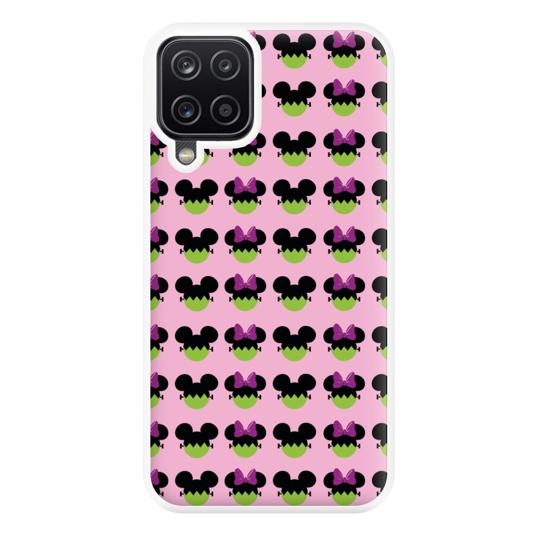 Frankenstein Mice Pattern Halloween Phone Case for Galaxy A12