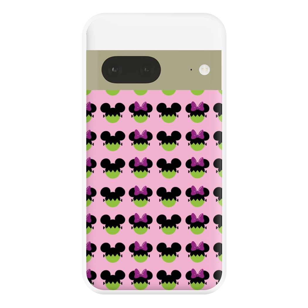 Frankenstein Mice Pattern Halloween Phone Case for Google Pixel 7a