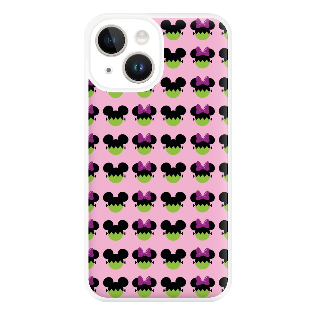 Frankenstein Mice Pattern Halloween Phone Case for iPhone 14