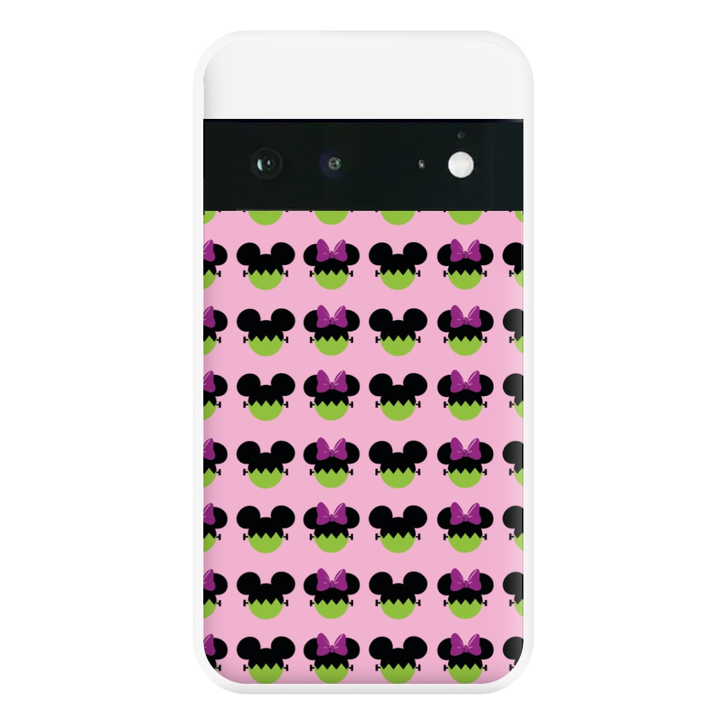 Frankenstein Mice Pattern Halloween Phone Case for Google Pixel 6a