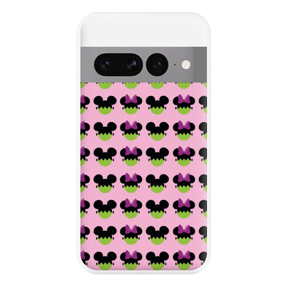 Frankenstein Mice Pattern Halloween Phone Case for Google Pixel 7 Pro