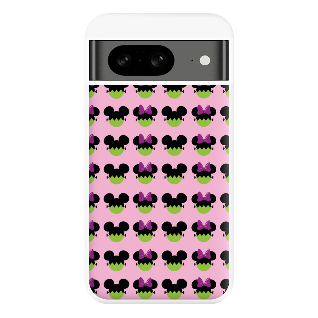 Frankenstein Mice Pattern Halloween Phone Case for Google Pixel 8