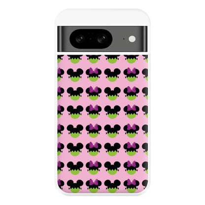 Frankenstein Mice Pattern Halloween Phone Case for Google Pixel 8