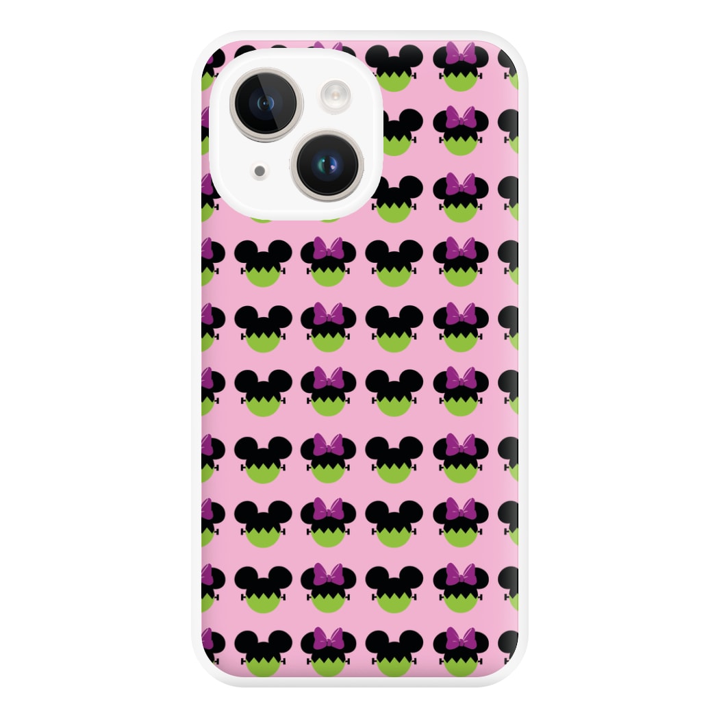 Frankenstein Mice Pattern Halloween Phone Case for iPhone 14 Plus