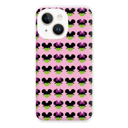 Frankenstein Mice Pattern Halloween Phone Case for iPhone 14 Plus