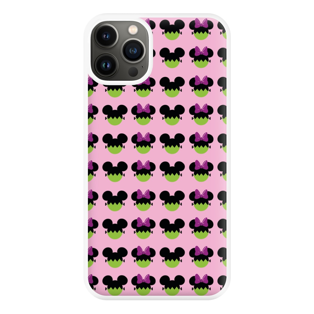 Frankenstein Mice Pattern Halloween Phone Case for iPhone 13