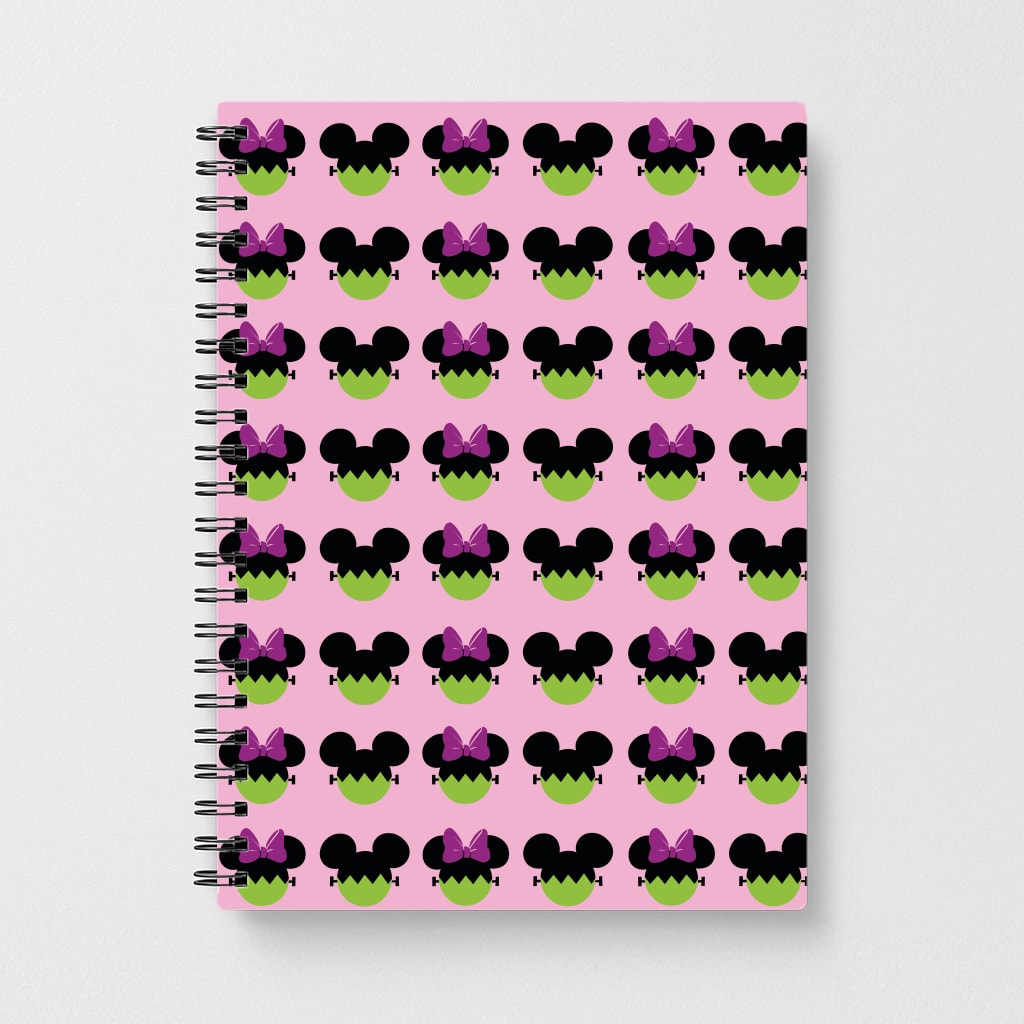 Frankenstein Mice Pattern Halloween Notebook
