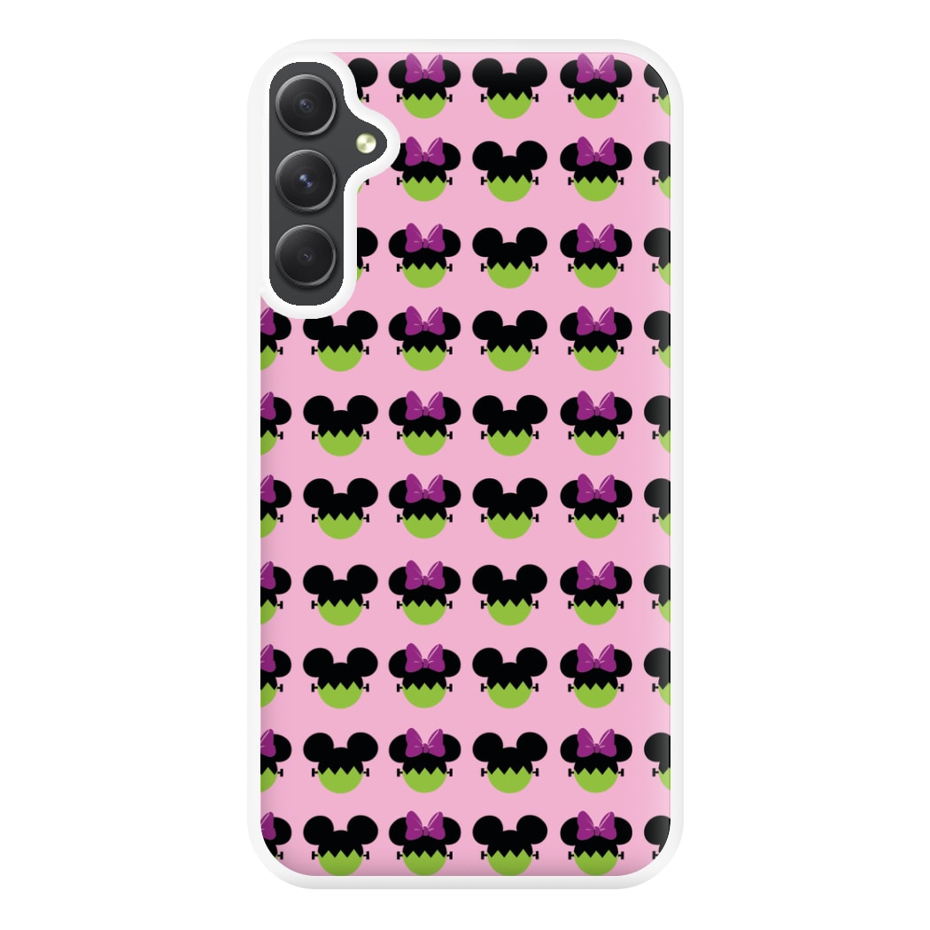 Frankenstein Mice Pattern Halloween Phone Case for Galaxy A34