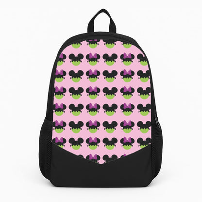 Frankenstein Mice Pattern Halloween Large Backpack