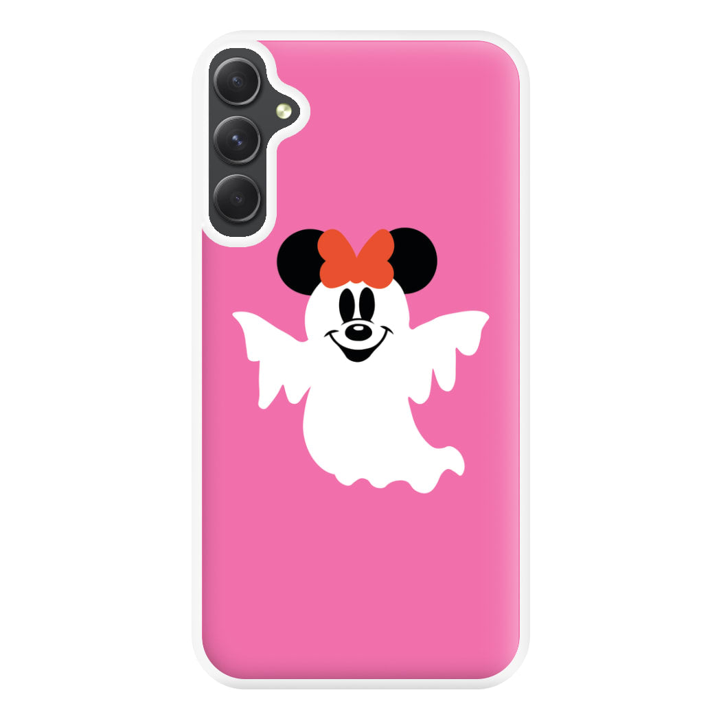 Female Mouse Ghost Halloween Phone Case for Galaxy A34