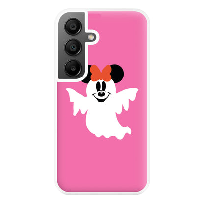 Female Mouse Ghost Halloween Phone Case for Galaxy A55