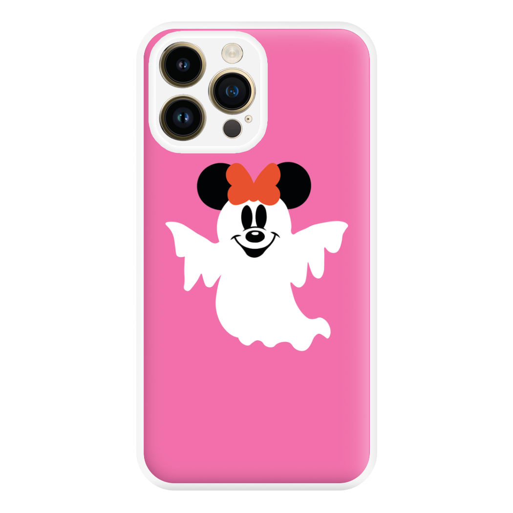 Female Mouse Ghost Halloween Phone Case for iPhone 14 Pro Max