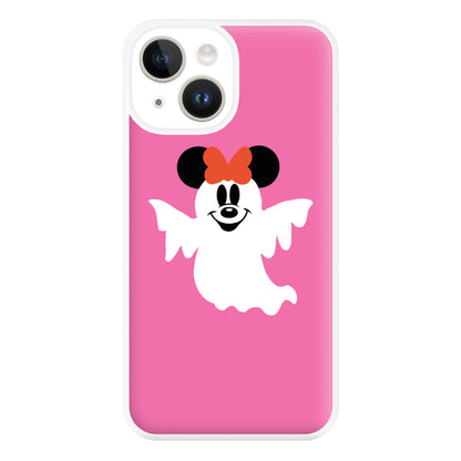 Female Mouse Ghost Halloween Phone Case for iPhone 14