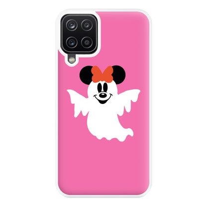 Female Mouse Ghost Halloween Phone Case for Galaxy A12