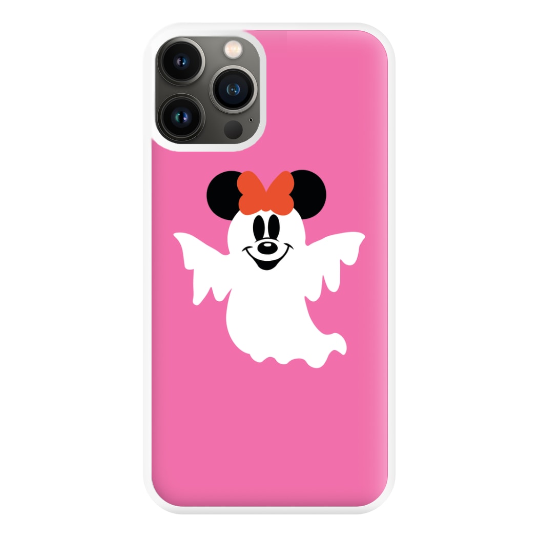 Female Mouse Ghost Halloween Phone Case for iPhone 13 Pro Max