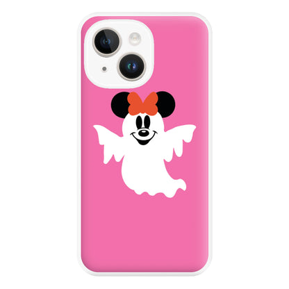 Female Mouse Ghost Halloween Phone Case for iPhone 14 Plus