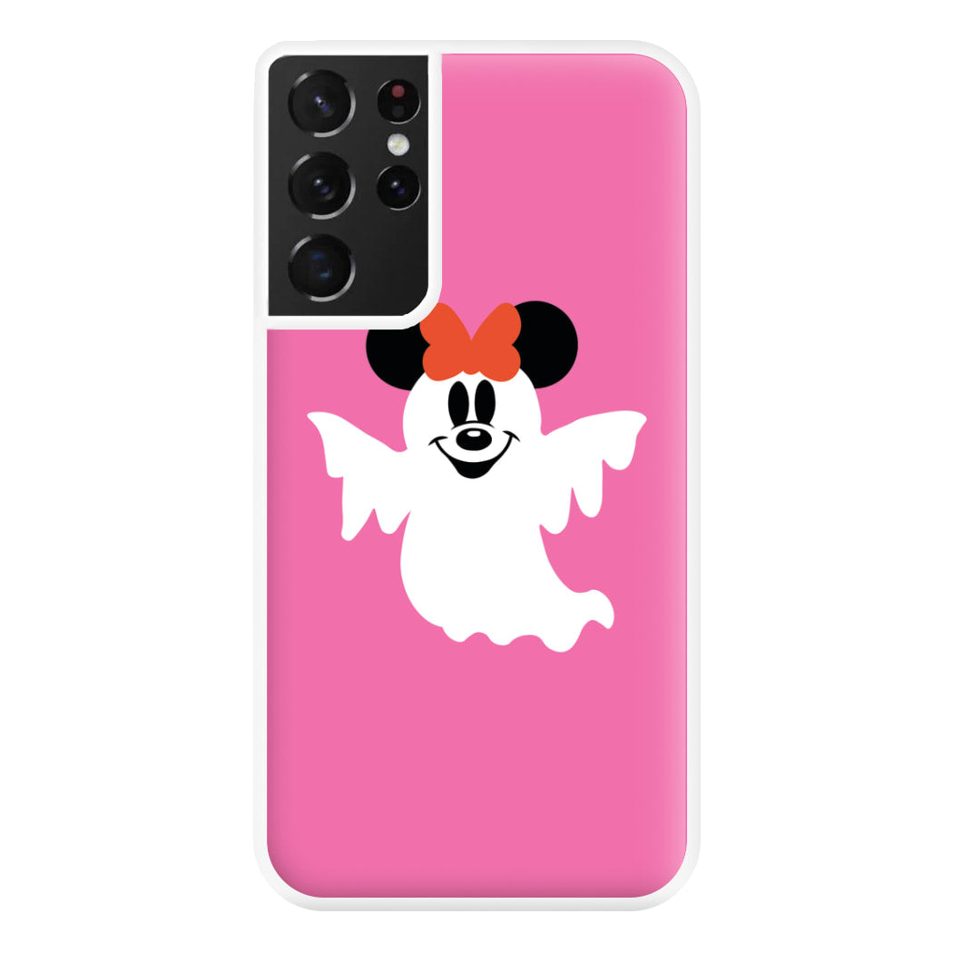 Female Mouse Ghost Halloween Phone Case for Galaxy S21 Ultra