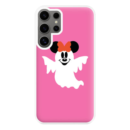 Female Mouse Ghost Halloween Phone Case for Galaxy S24 Ultra