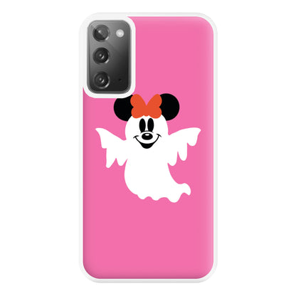 Female Mouse Ghost Halloween Phone Case for Galaxy Note 20 Ultra