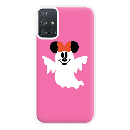 Female Mouse Ghost Halloween Phone Case for Galaxy A71