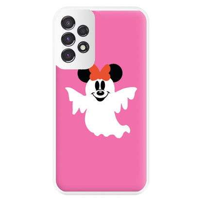 Female Mouse Ghost Halloween Phone Case for Galaxy A53